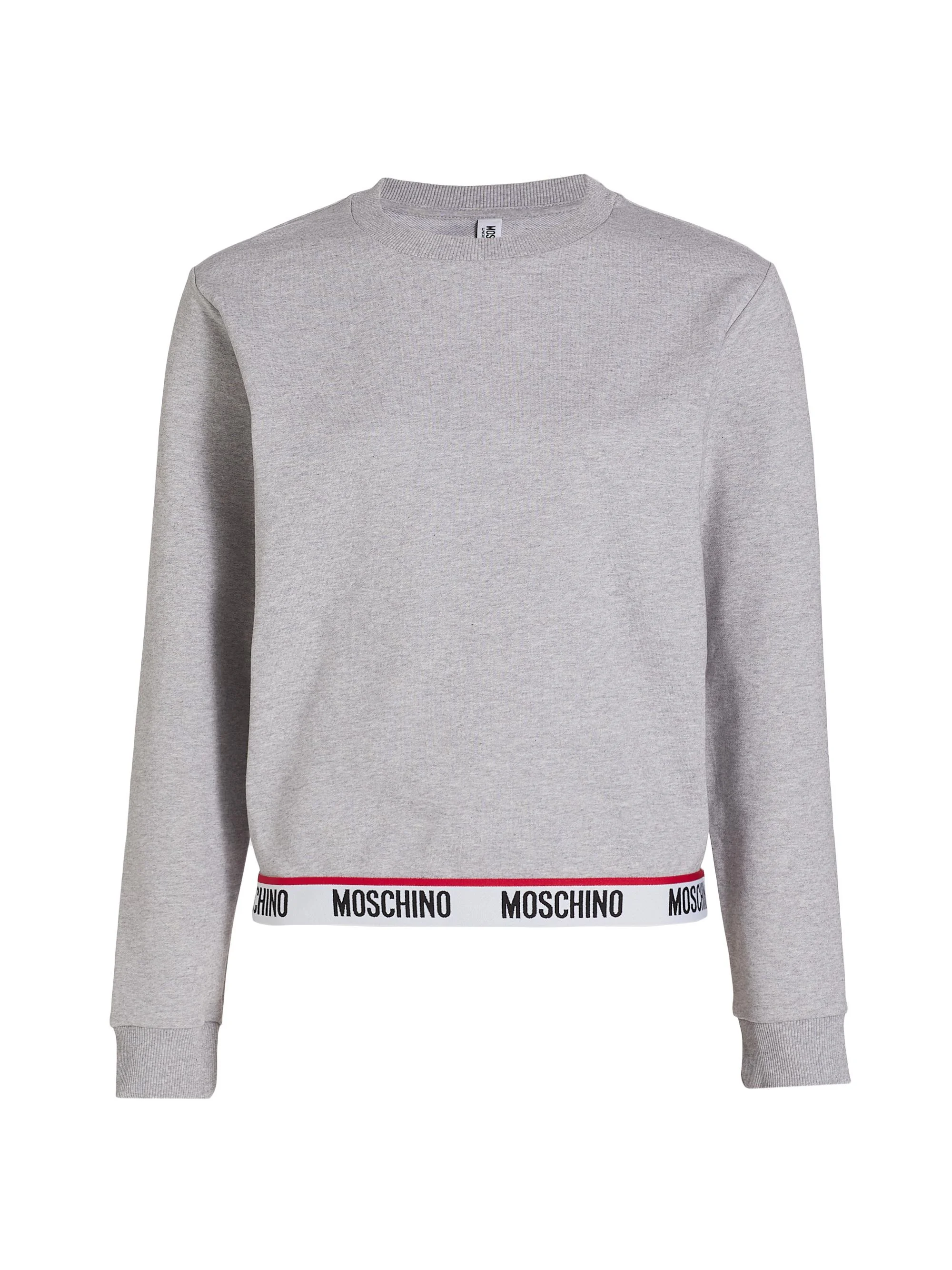 Women's Core Logo-Hem Crewneck Sweatshirt - Grey - 1