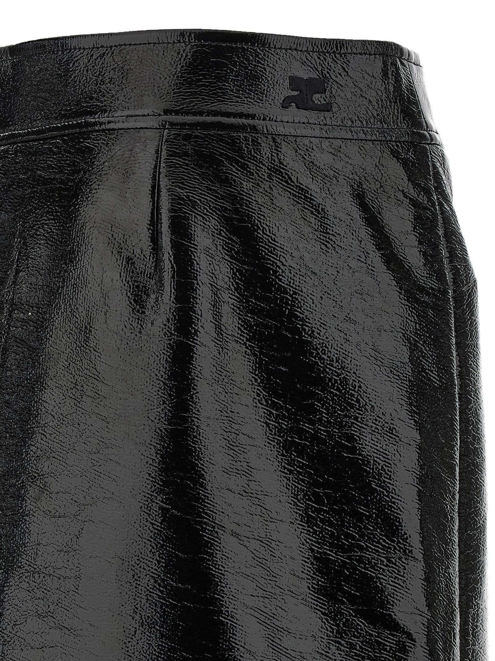 Courreges Women 'Zipped Vinyl' Skirt - 4