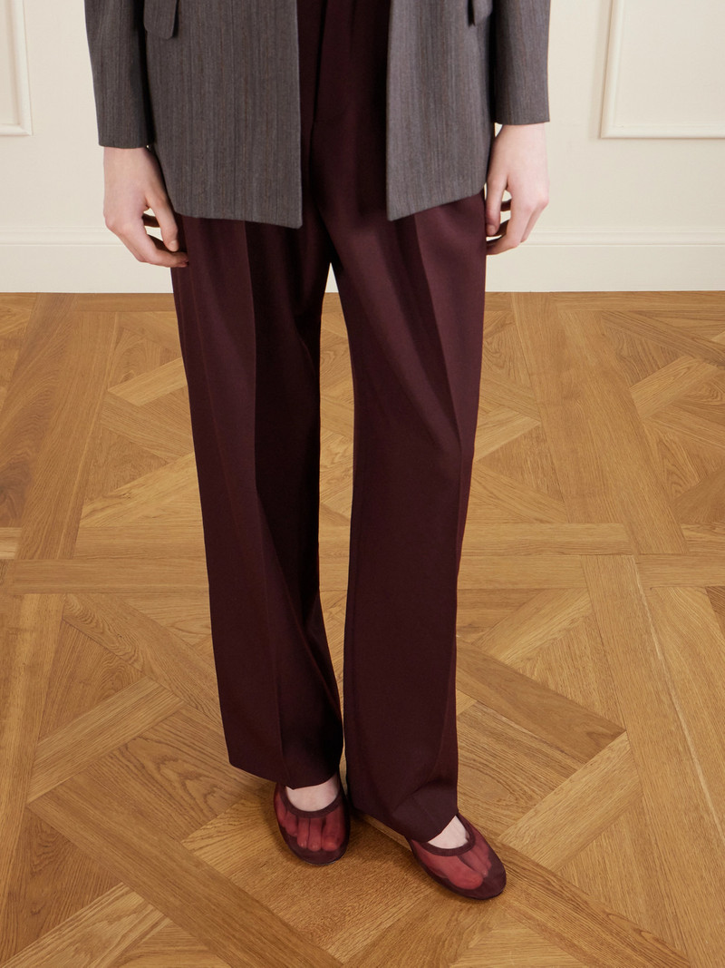 Gianvito Rossi Suede-trimmed Mesh Slingback Flats outlook