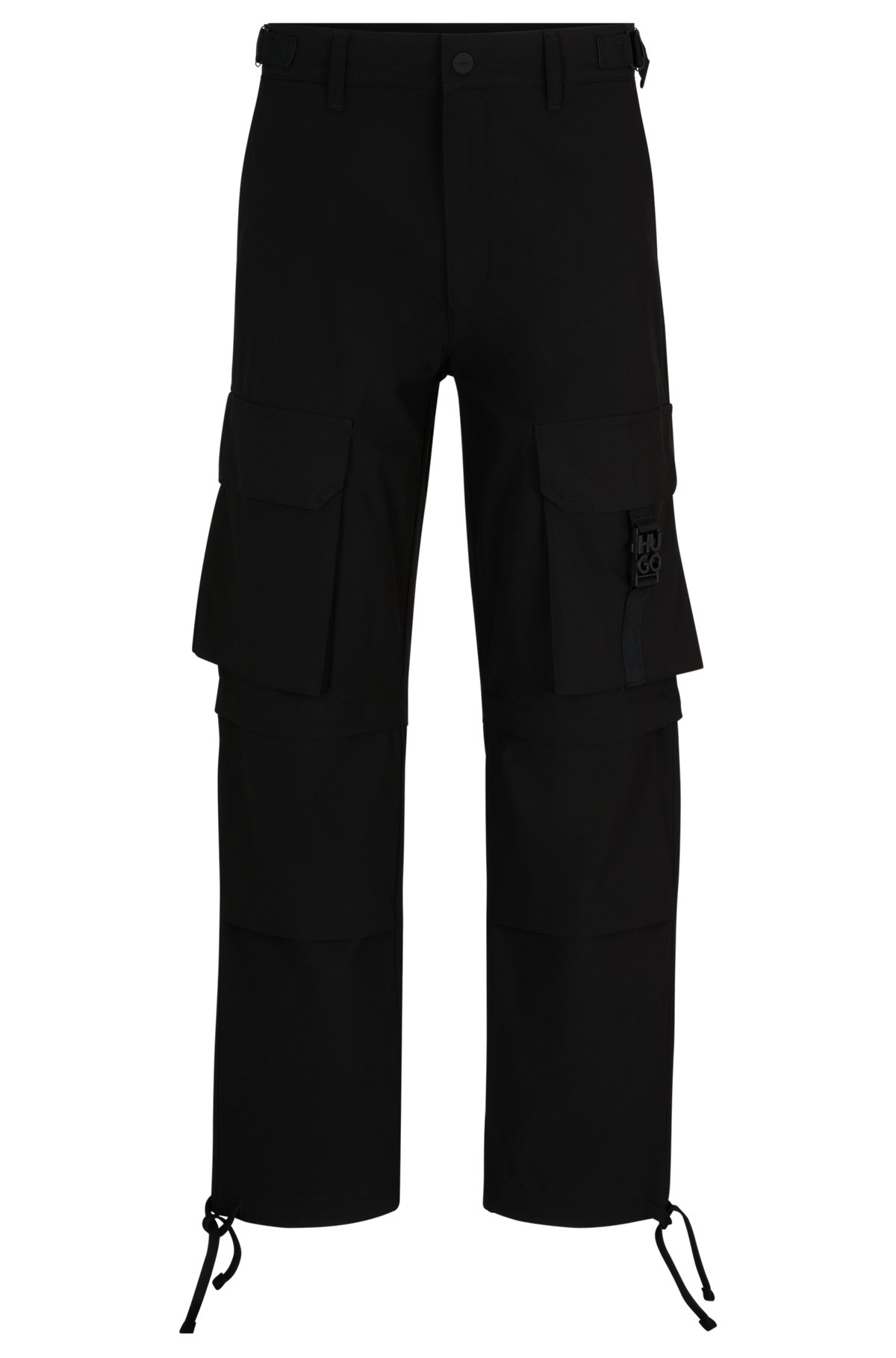 REGULAR-FIT CARGO TROUSERS WITH STACKED-LOGO STRAP - 1