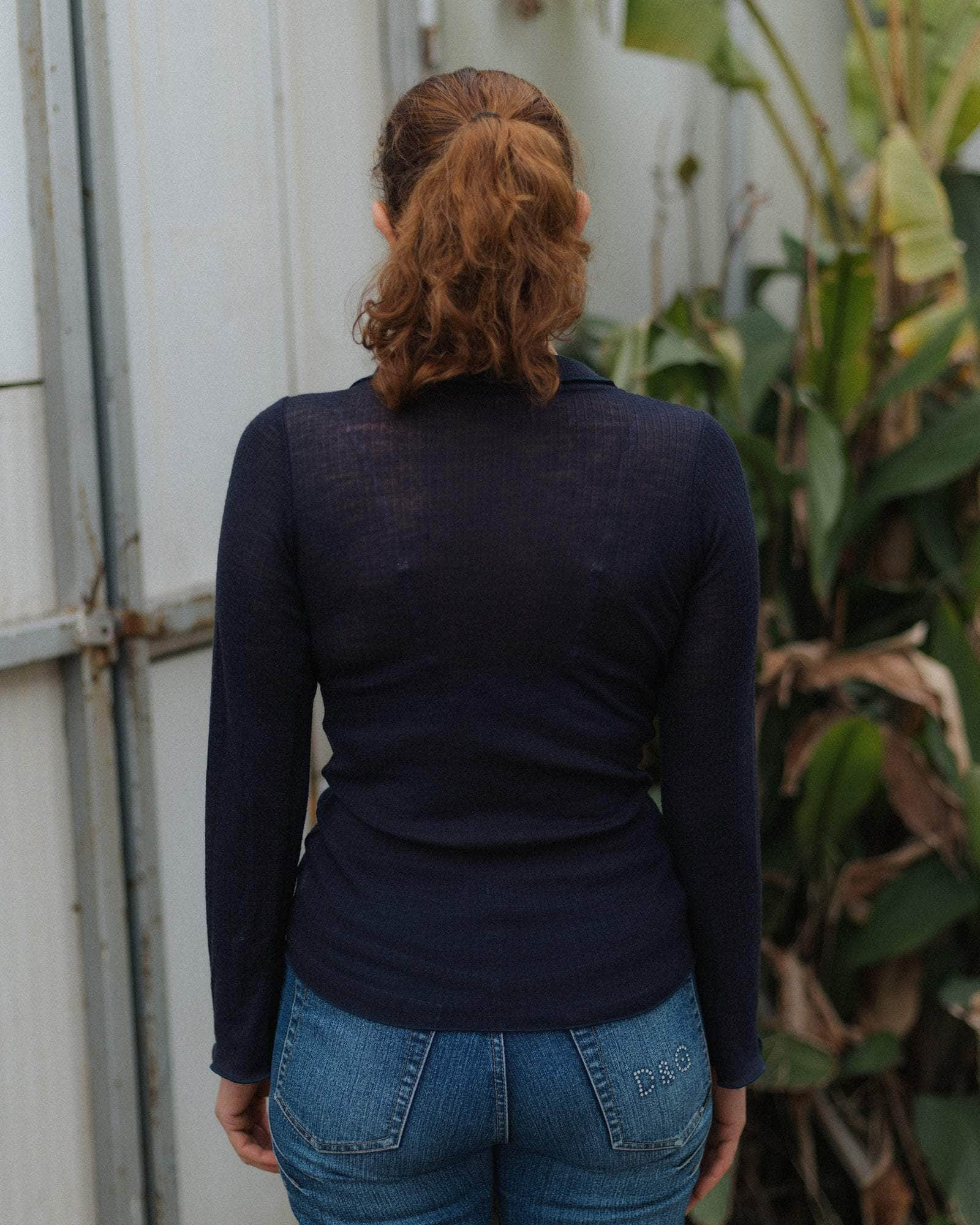 Dual Long Sleeve Tee - Fine Wool Rib - 2