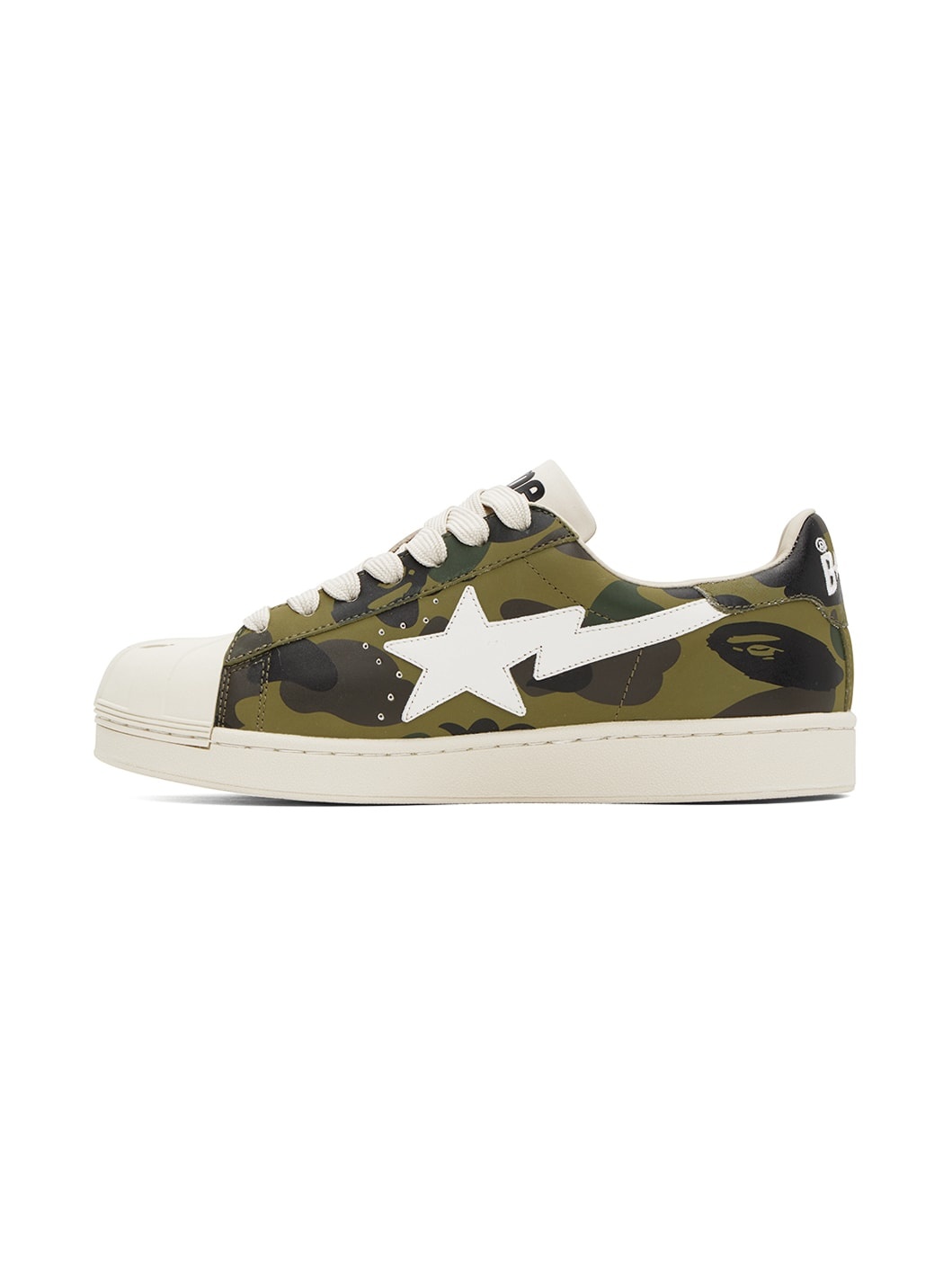 Green Skull Sta 1st Camo Sneakers - 3