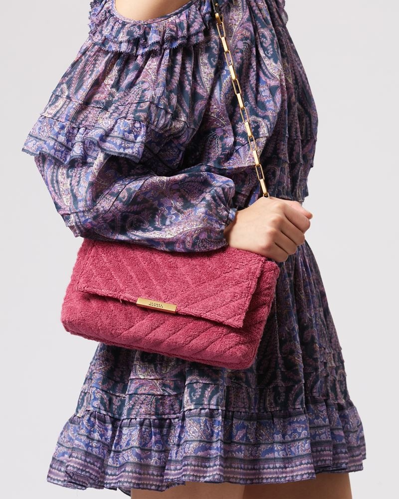 MERINE QUILTED LEATHER BAGUETTE BAG - 4