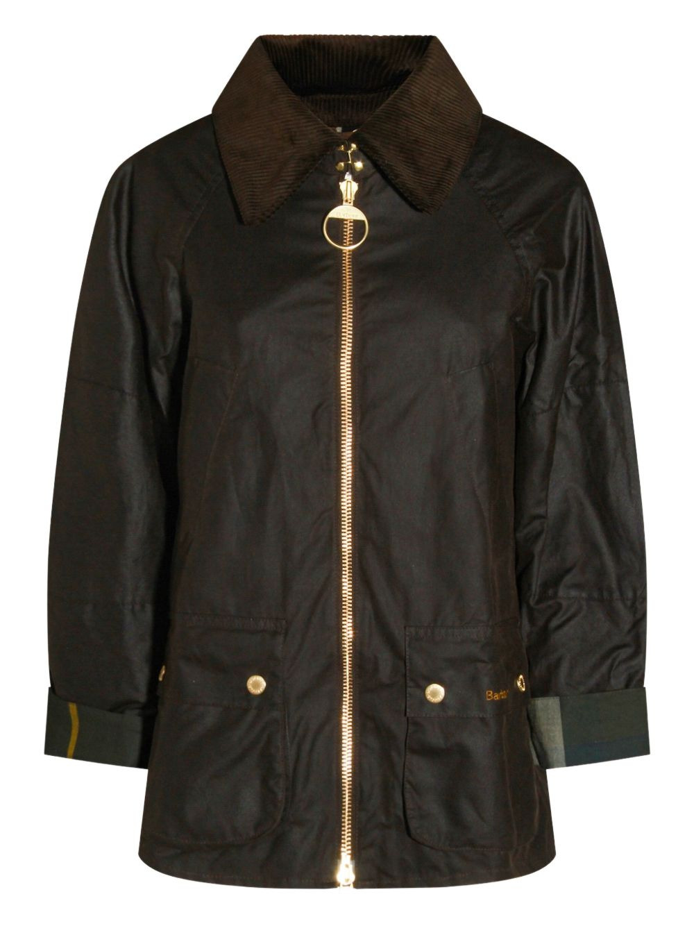Allerston corduroy-collar coat - 1