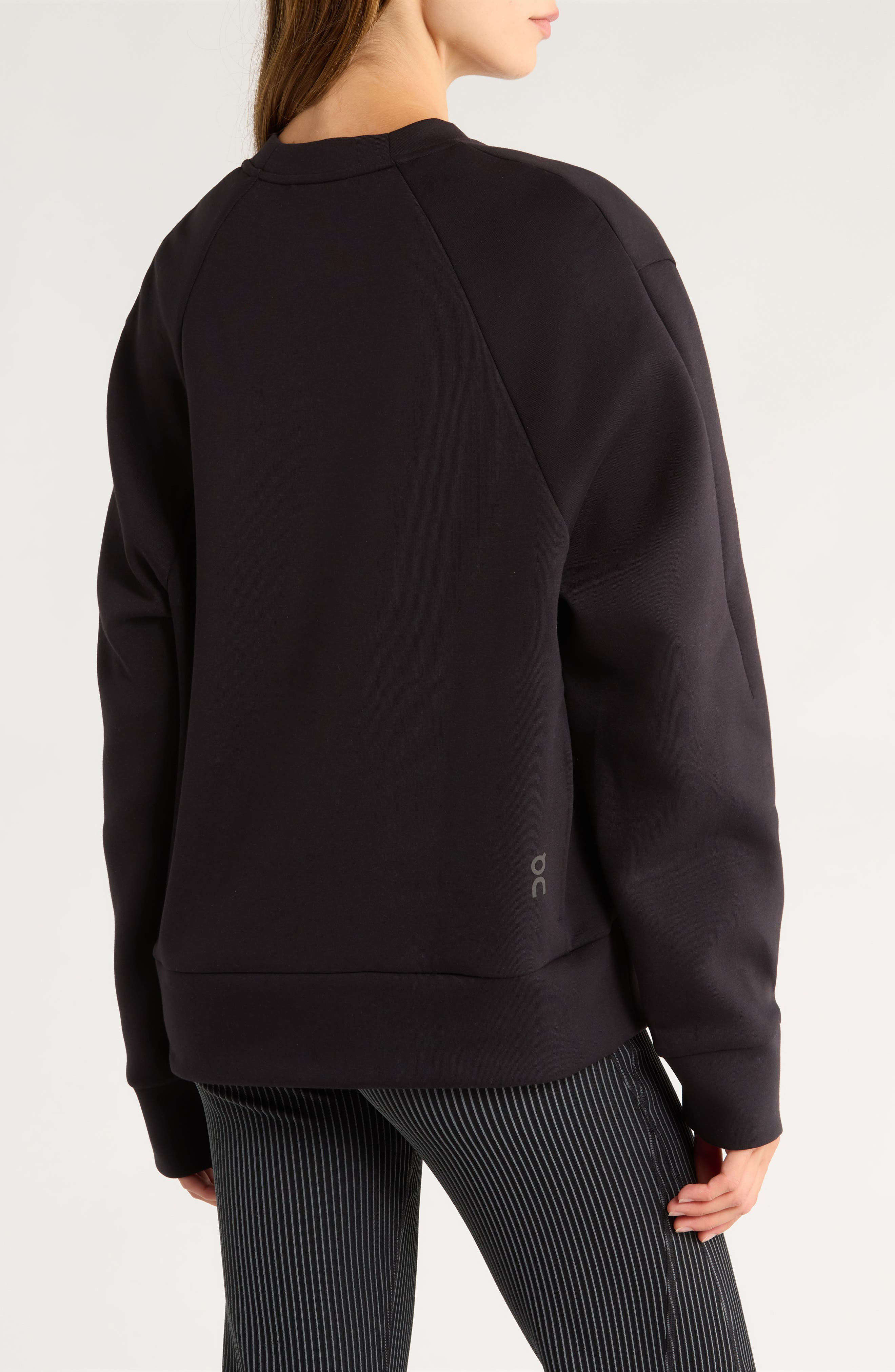 On Focus Tech Crewneck Sweatshirt in Black at Nordstrom - 2