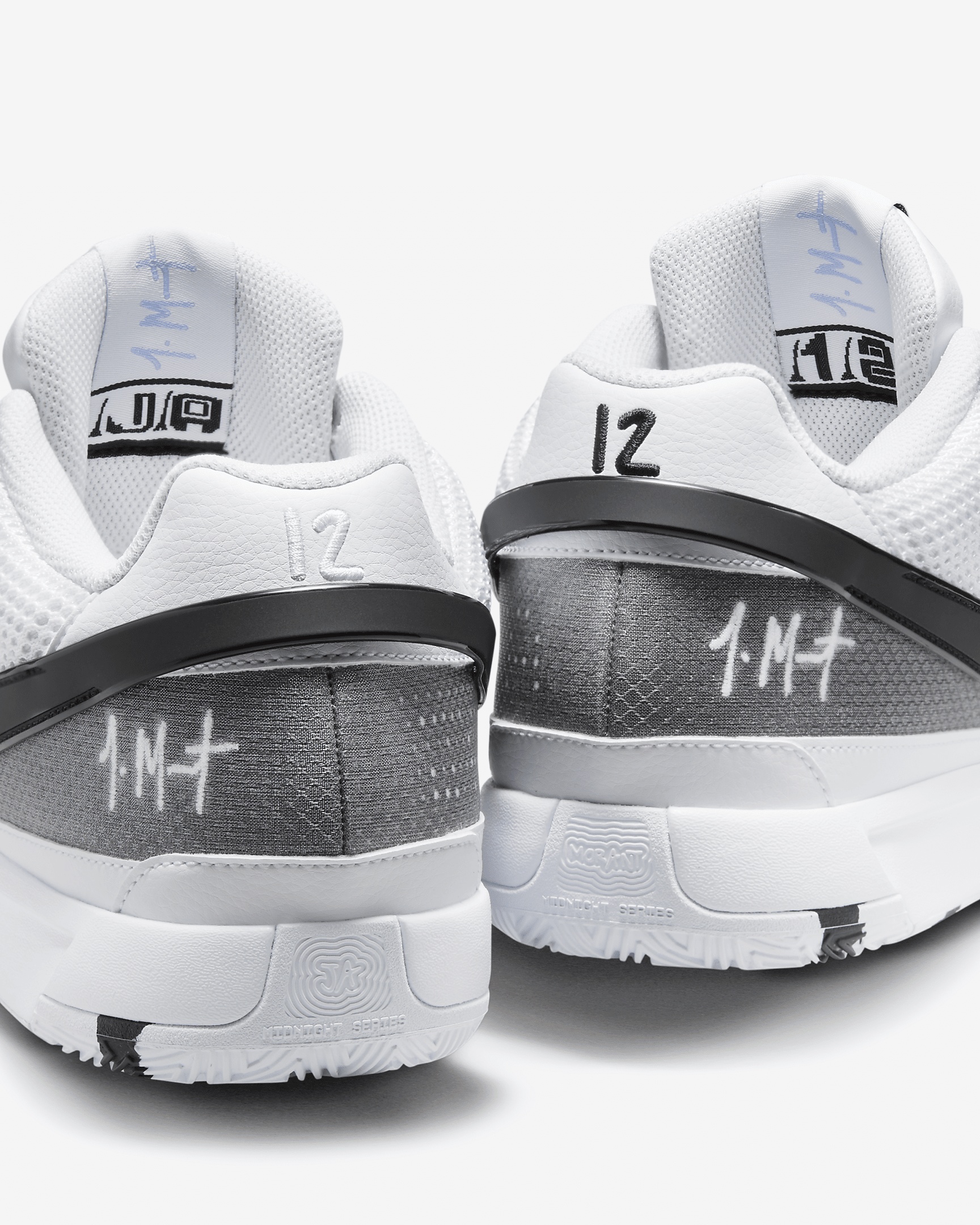 Ja 1 "White/Black" Basketball Shoes - 9