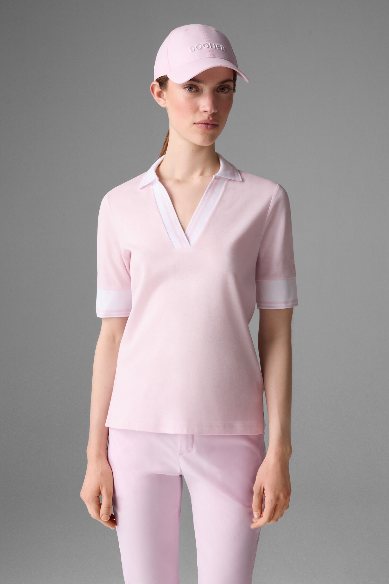 Elonie Functional polo shirt in Pink - 2