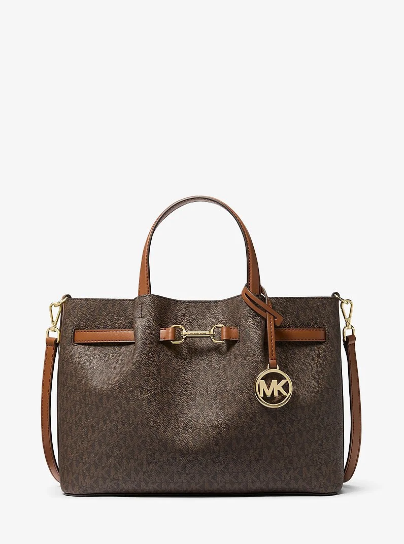 Carson Medium Signature Logo Satchel - 1