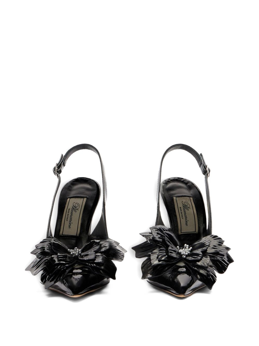 bow-embellished slingback pumps - 3