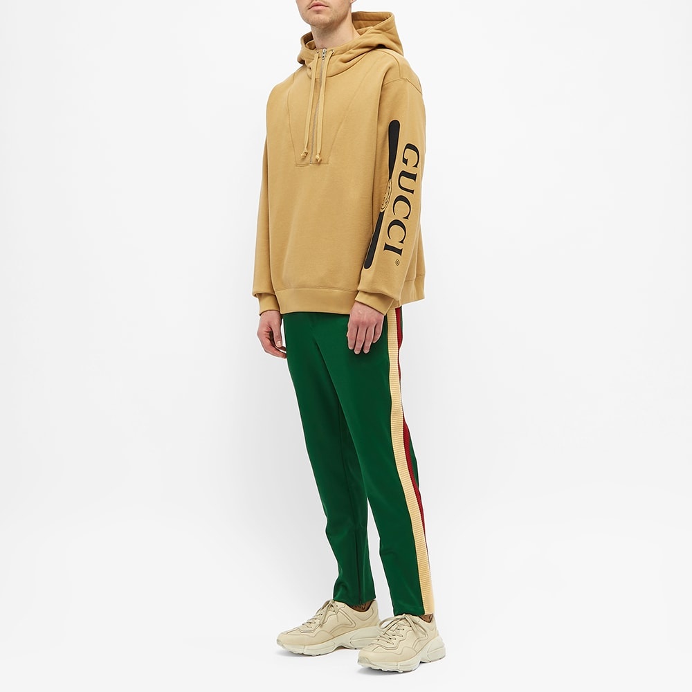 Gucci Half Zip Popover Logo Hoody - 8