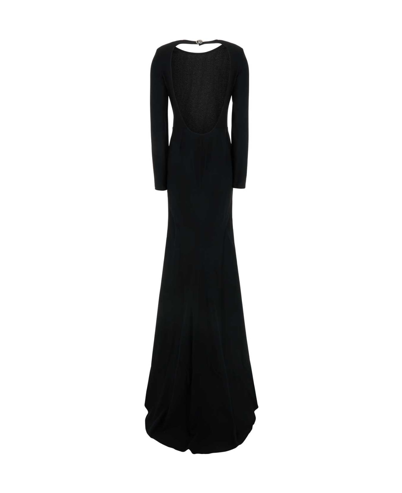 Black Crepe Dress - 2