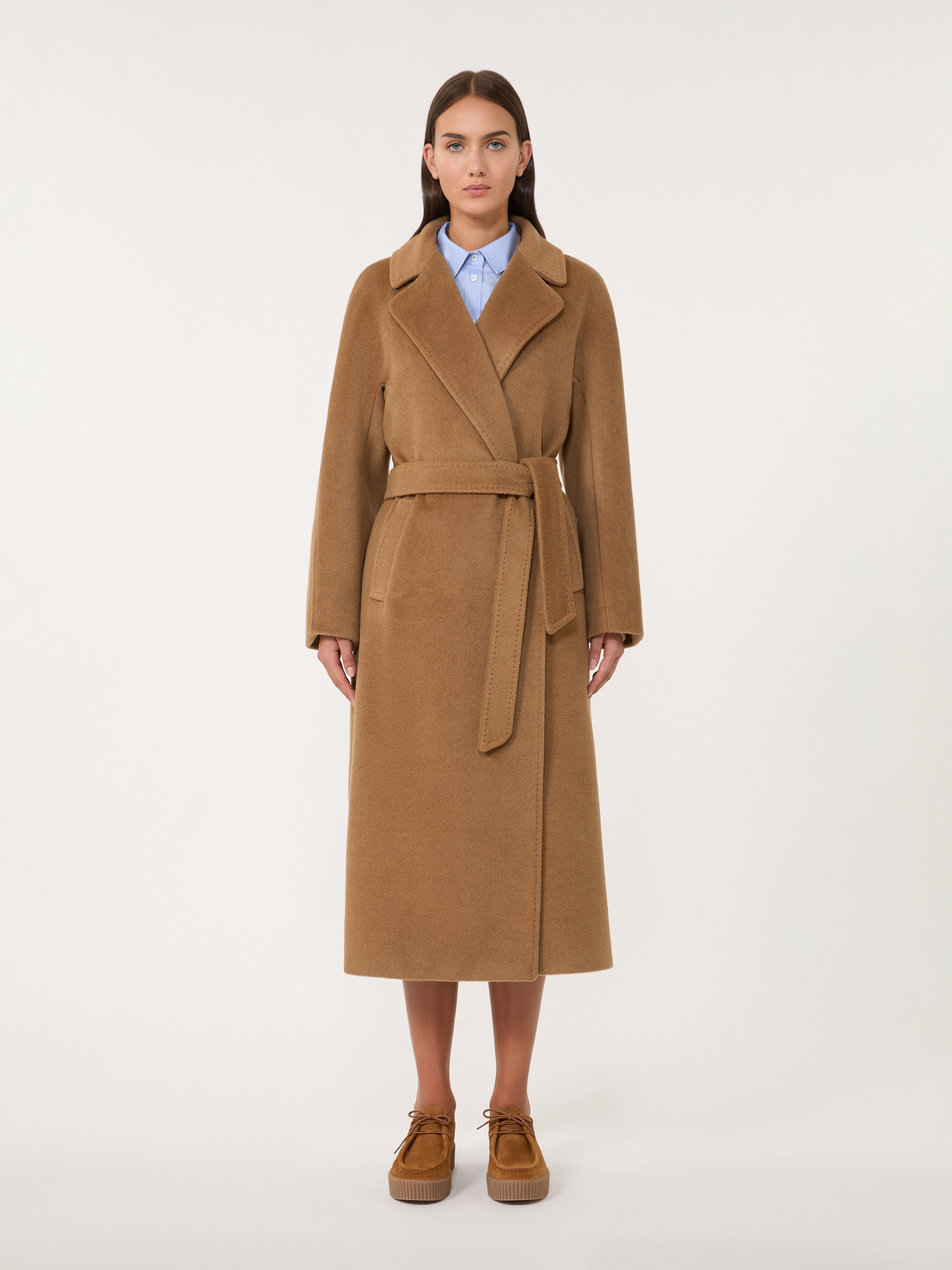 TEMPERA Long wool and alpaca coat - 3