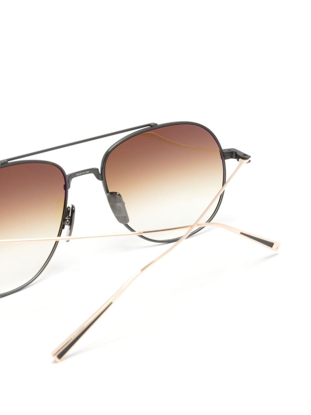 logo-print round-frame sunglasses - 3