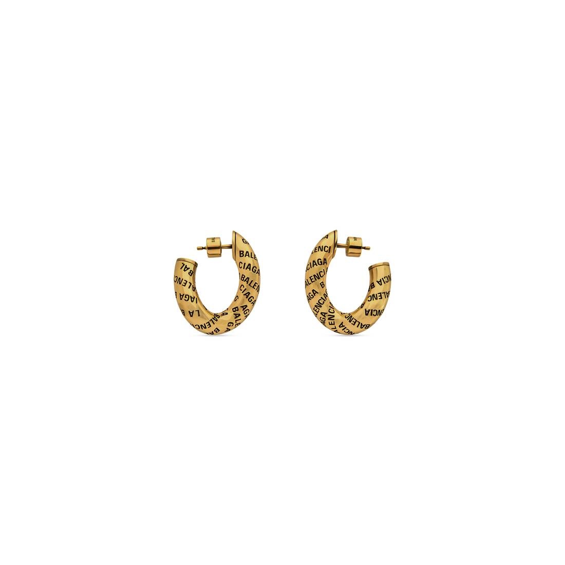 logo earrings - 3