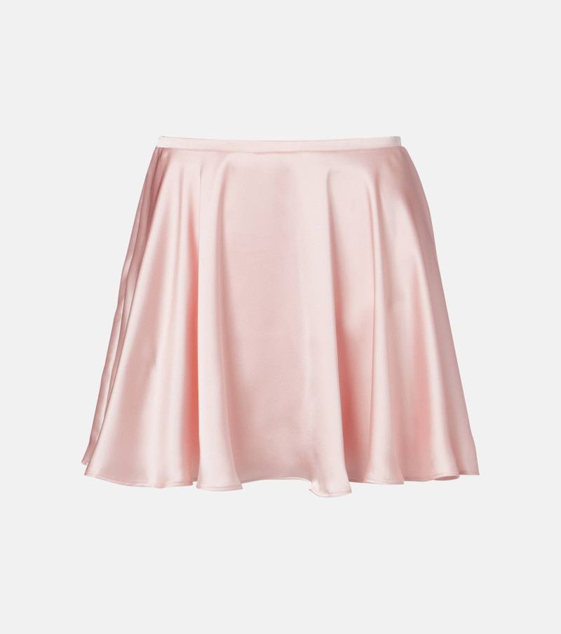 Satin miniskirt 1