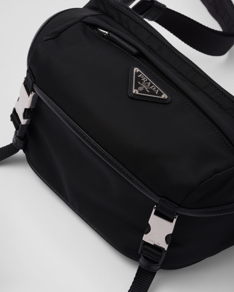 Re-Nylon and Saffiano leather shoulder bag 6