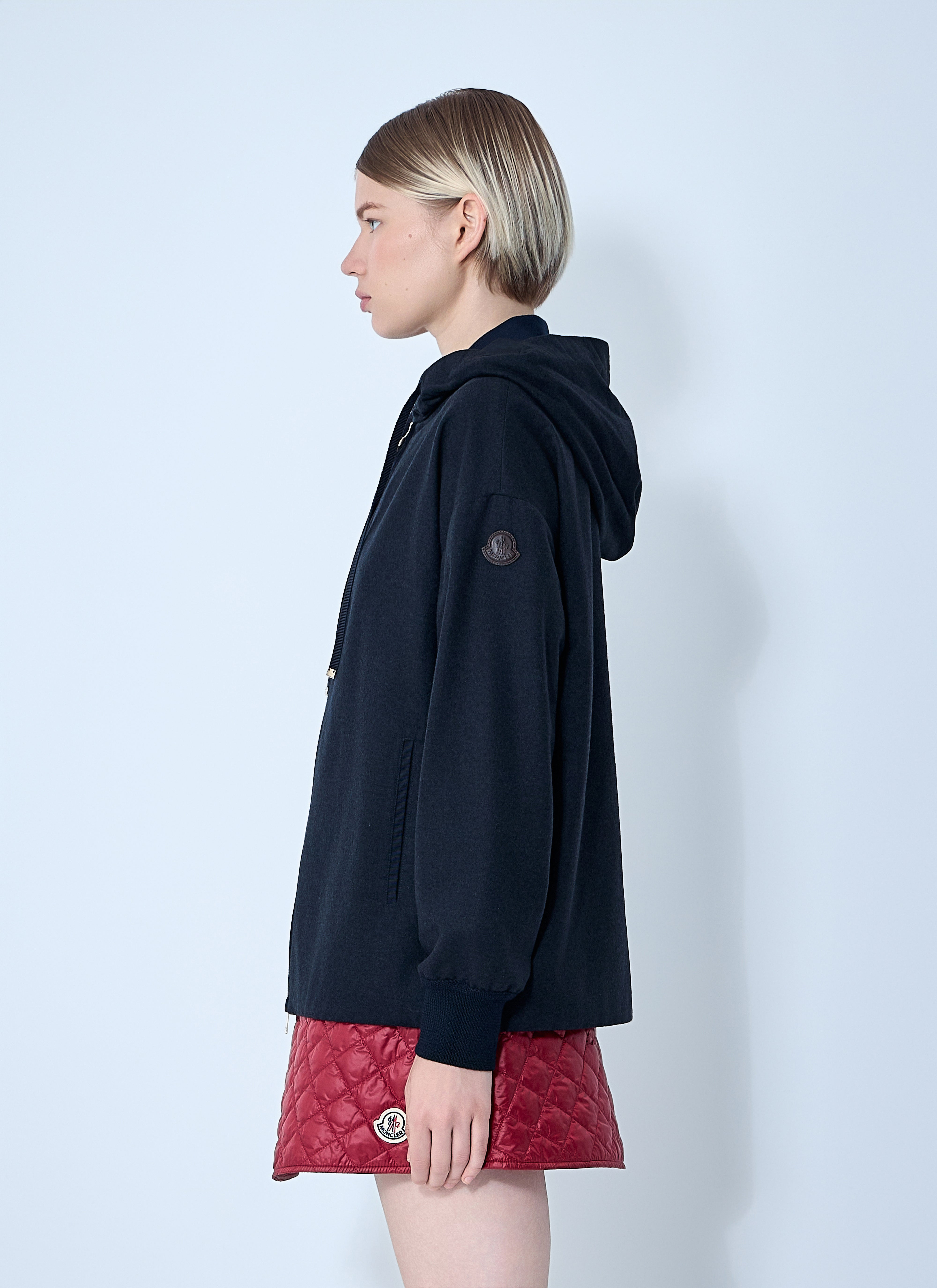 Moncler Women Wool-Blend Zip-Up Sweatshirt - 3