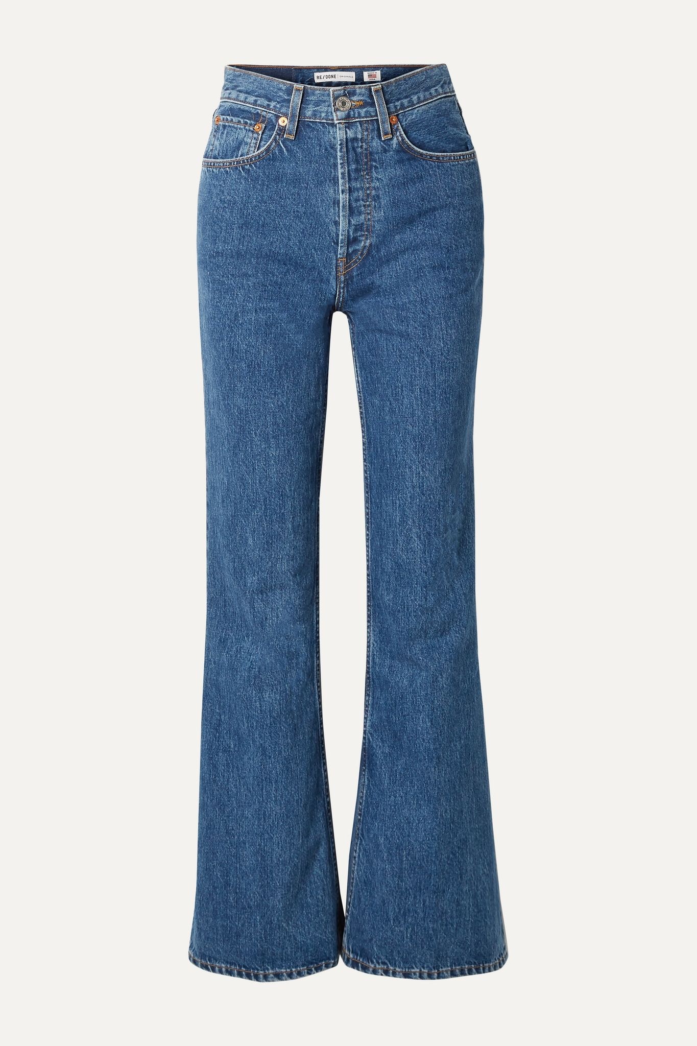 70s high-rise flared jeans - 1