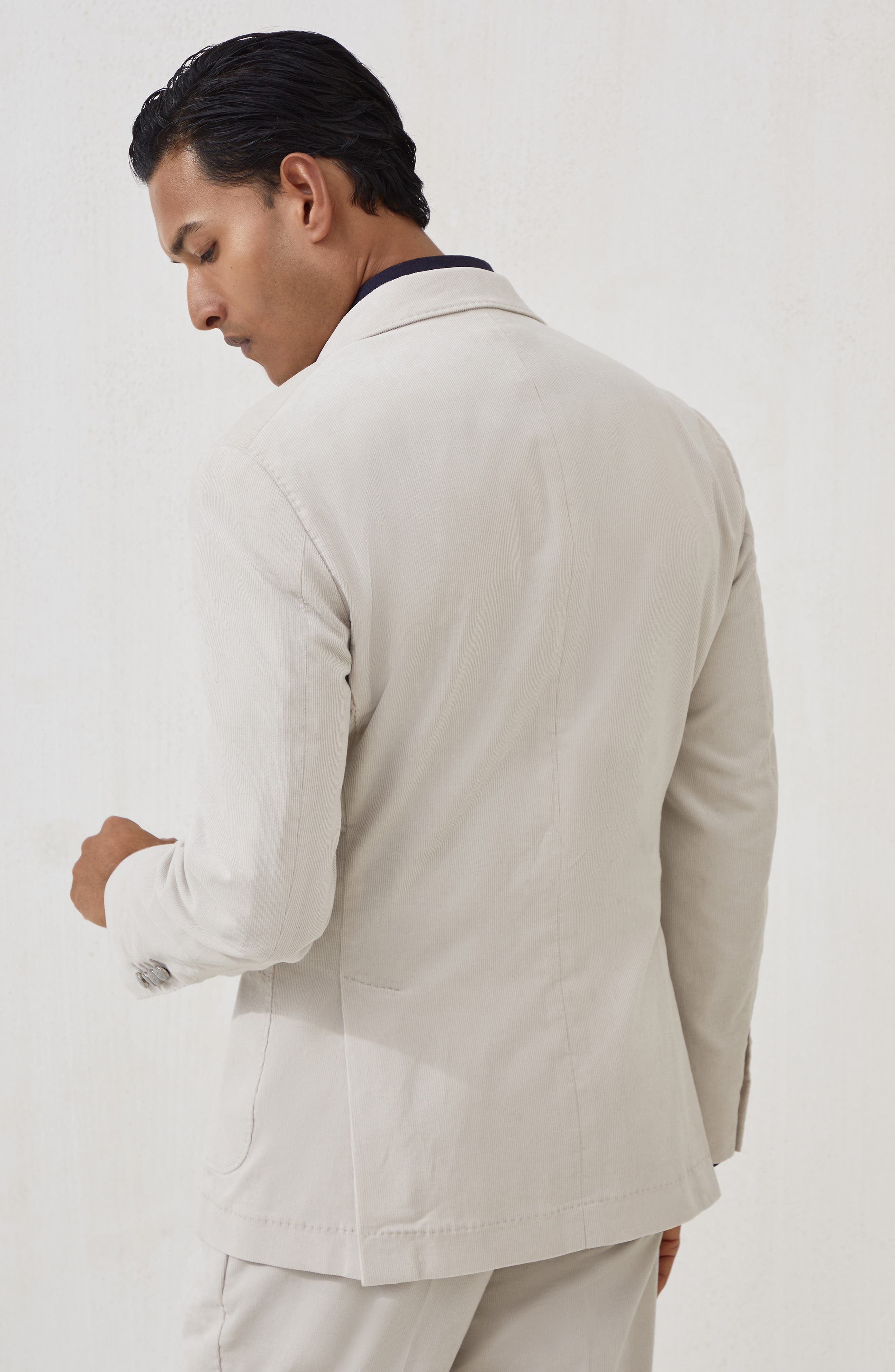 Brunello Cucinelli One-and-a-half breasted blazer in Ivory at Nordstrom - 3