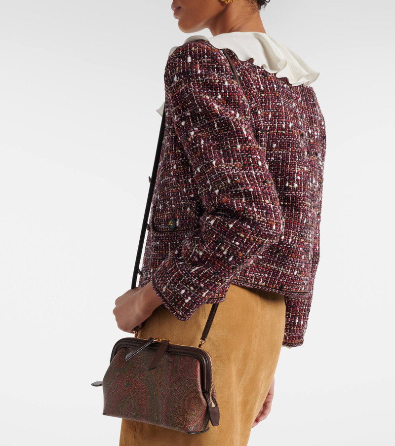 Arnica paisley canvas jacquard clutch 6