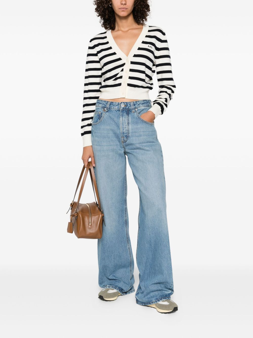 Gaëlle striped button cardigan - 2