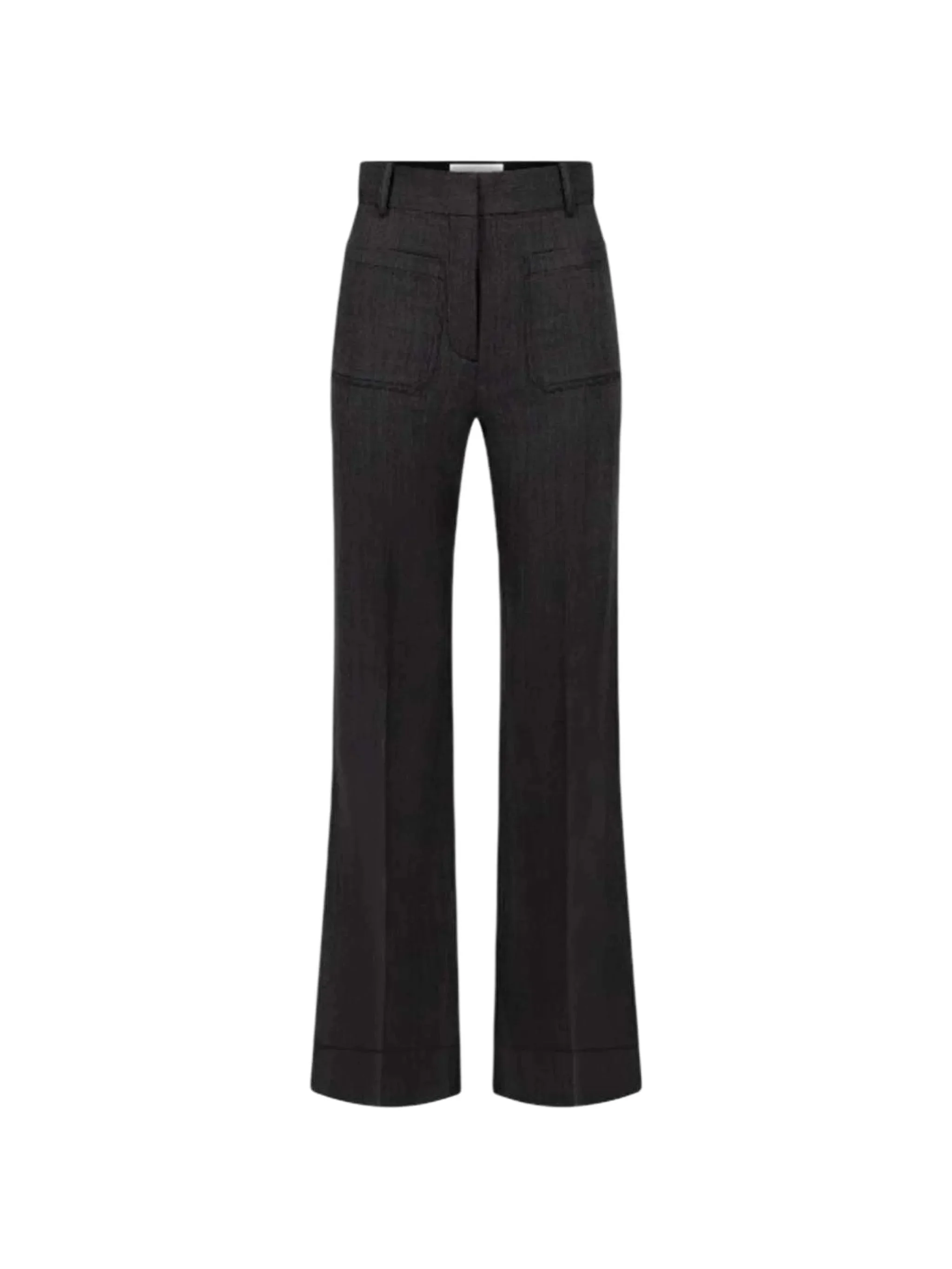 Victoria Beckham Patch-pocket Wide-leg Trousers - 1