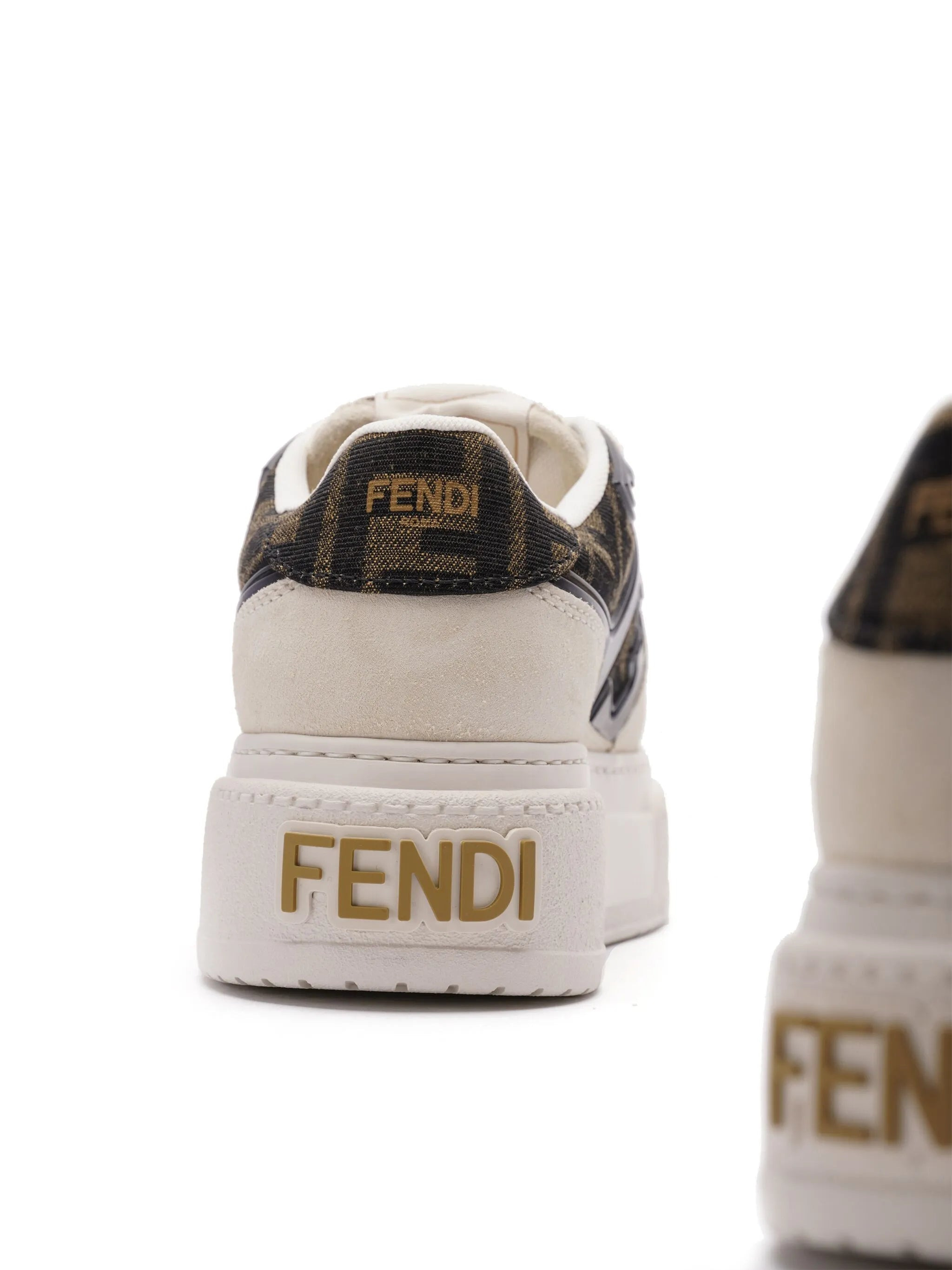 Fendi Zuca-motif Panelled Sneakers - 3