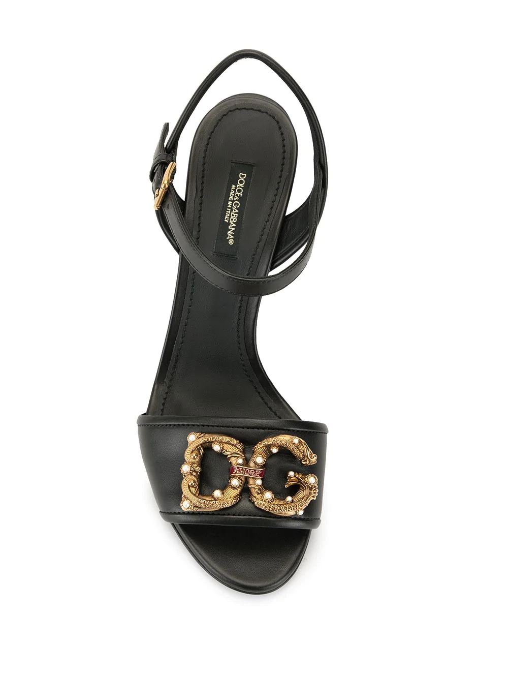 DG Amore 95mm pearl-embellished sandals - 4