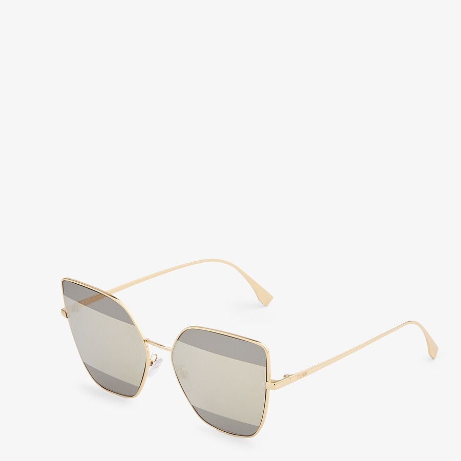 Sunglasses with silver-mirrored lenses - 2