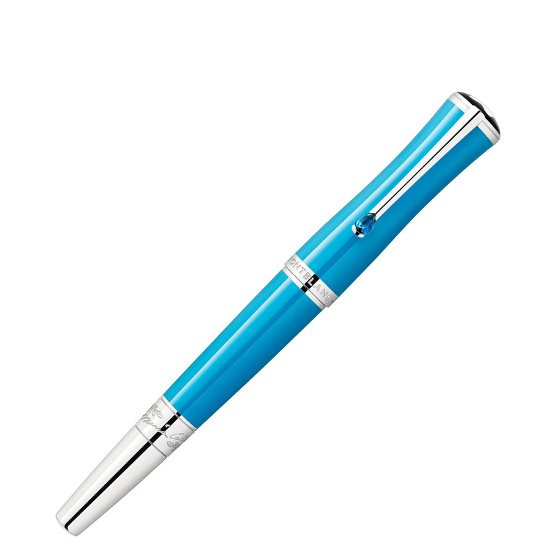 MONTBLANC MARIA CALLAS SPECIAL EDITION TURQUOISE-COLOURED FOUNTAIN PEN 4