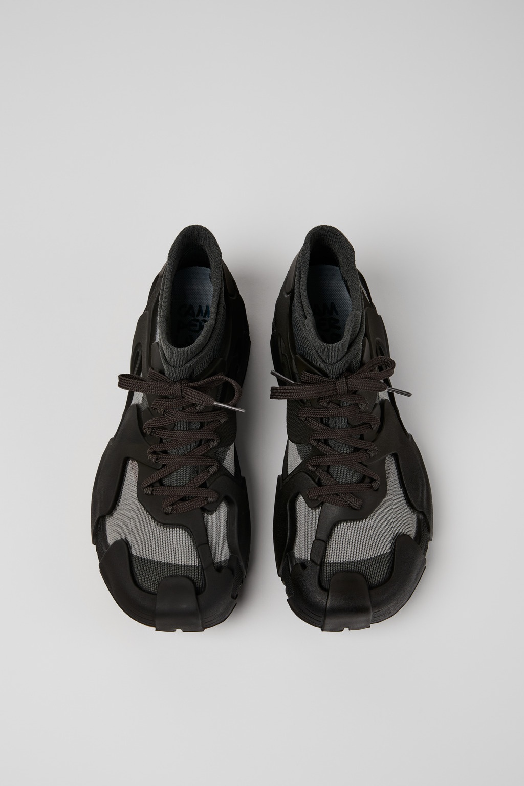 Gray Caged Sneakers - 4