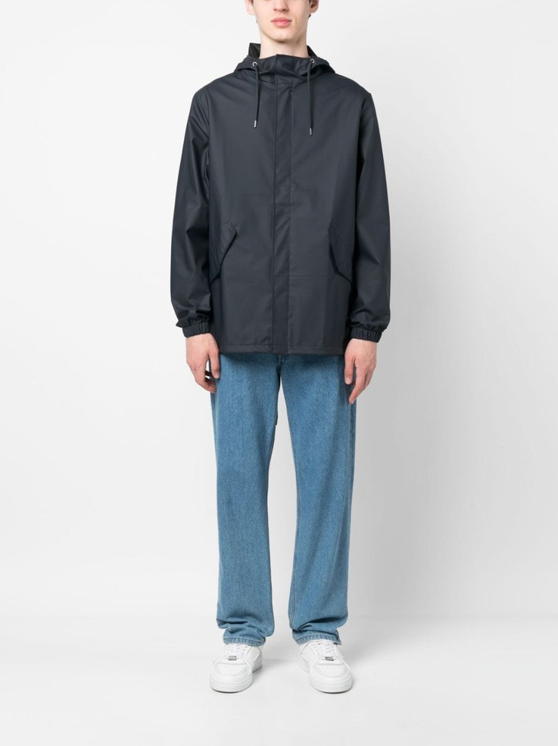 RAINS drawstring-hood parka jacket outlook