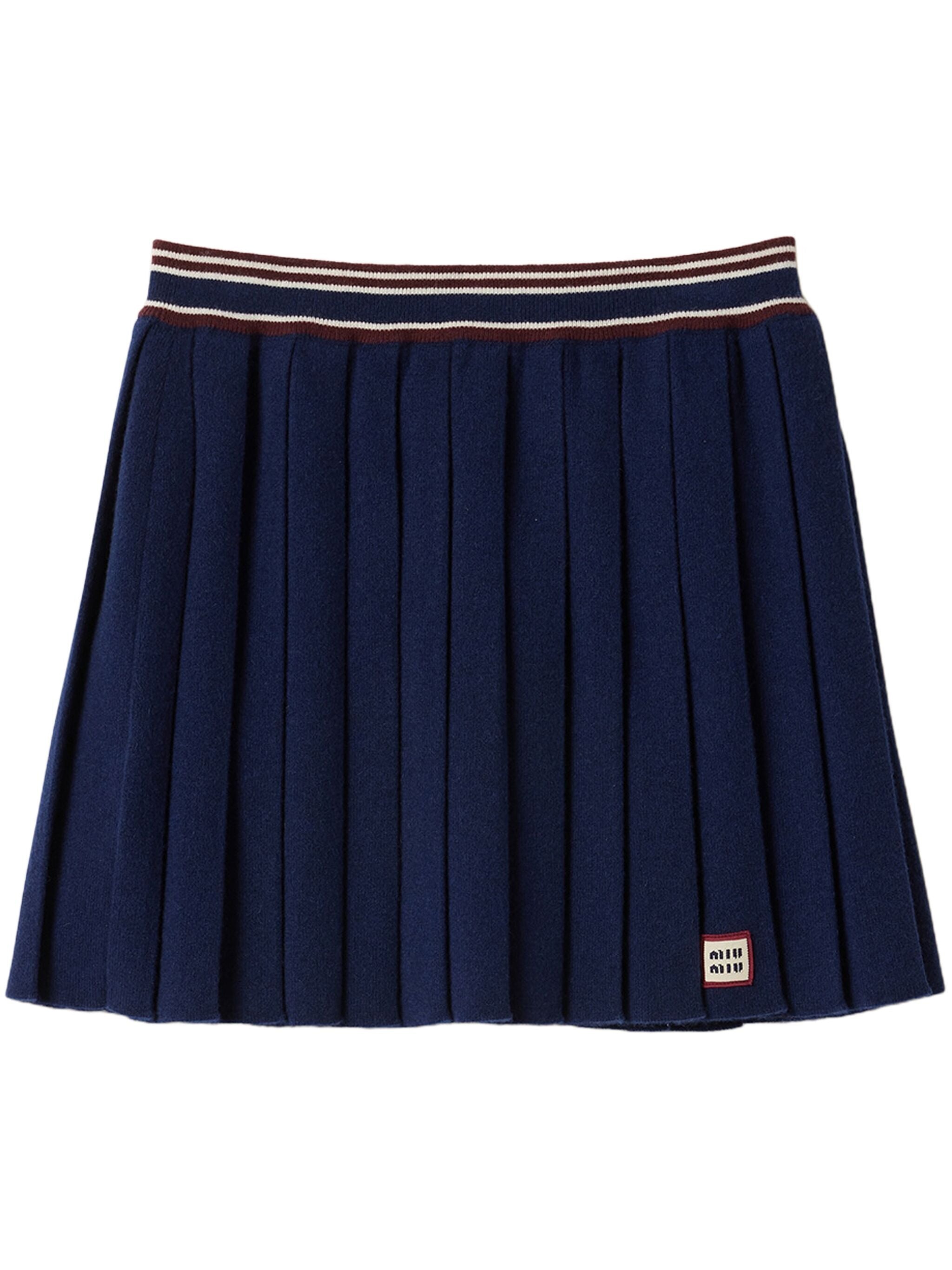Pleated Mini Skirt - 1