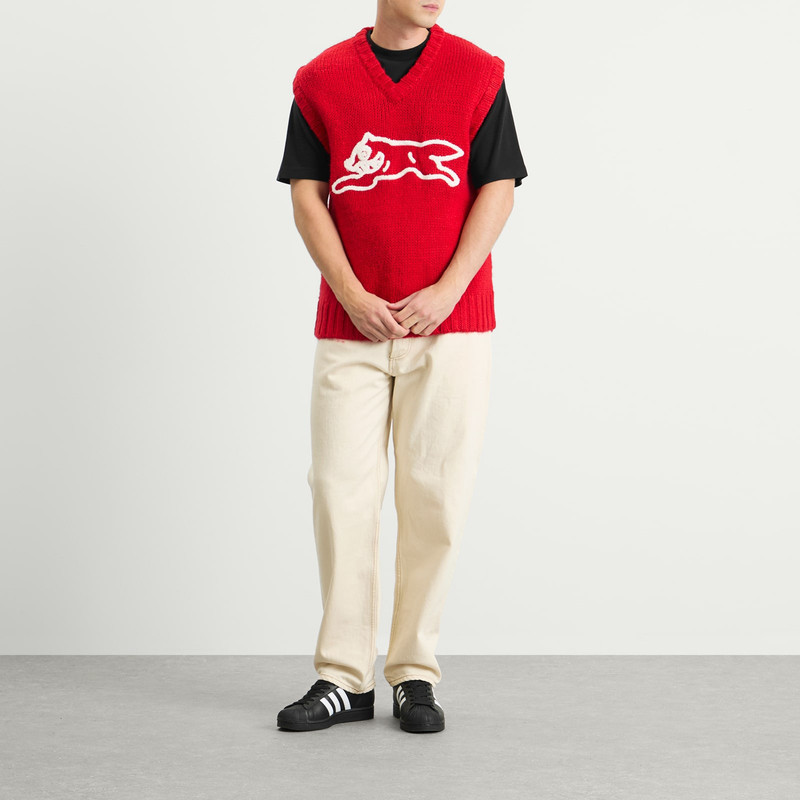 ICECREAM ICECREAM Running Dog Knit Vest outlook