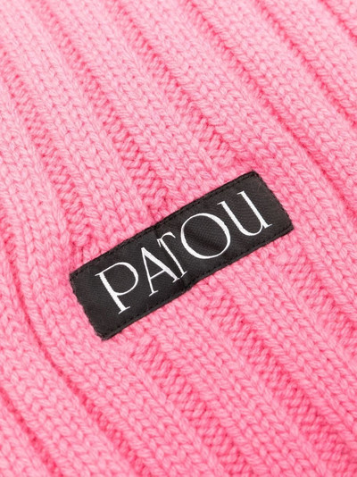 PATOU Ribbed-knit wool scarf outlook