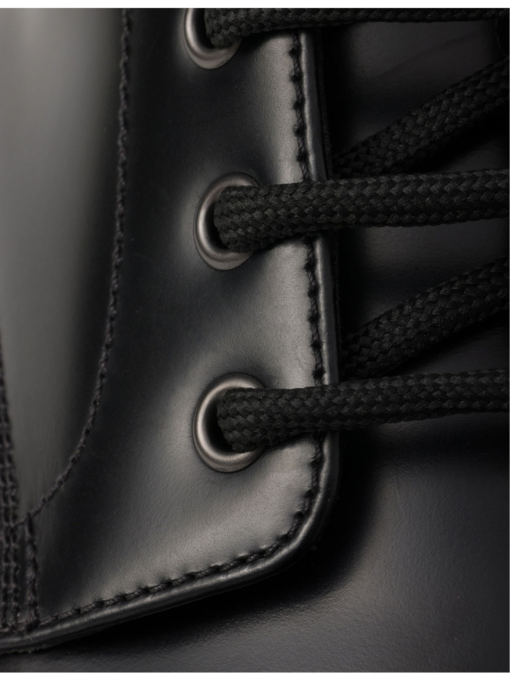 Brand-plaque brushed leather combat boots - 7