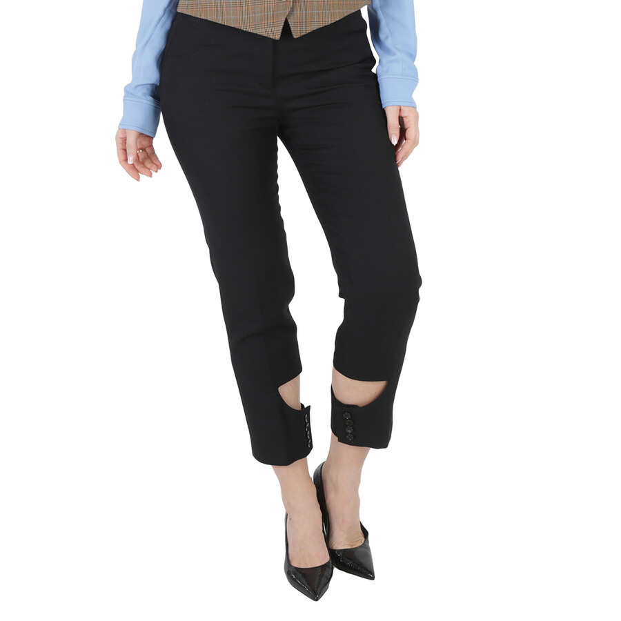 Burberry Ladies Cut-Out Detail Tailored Trousers - 3