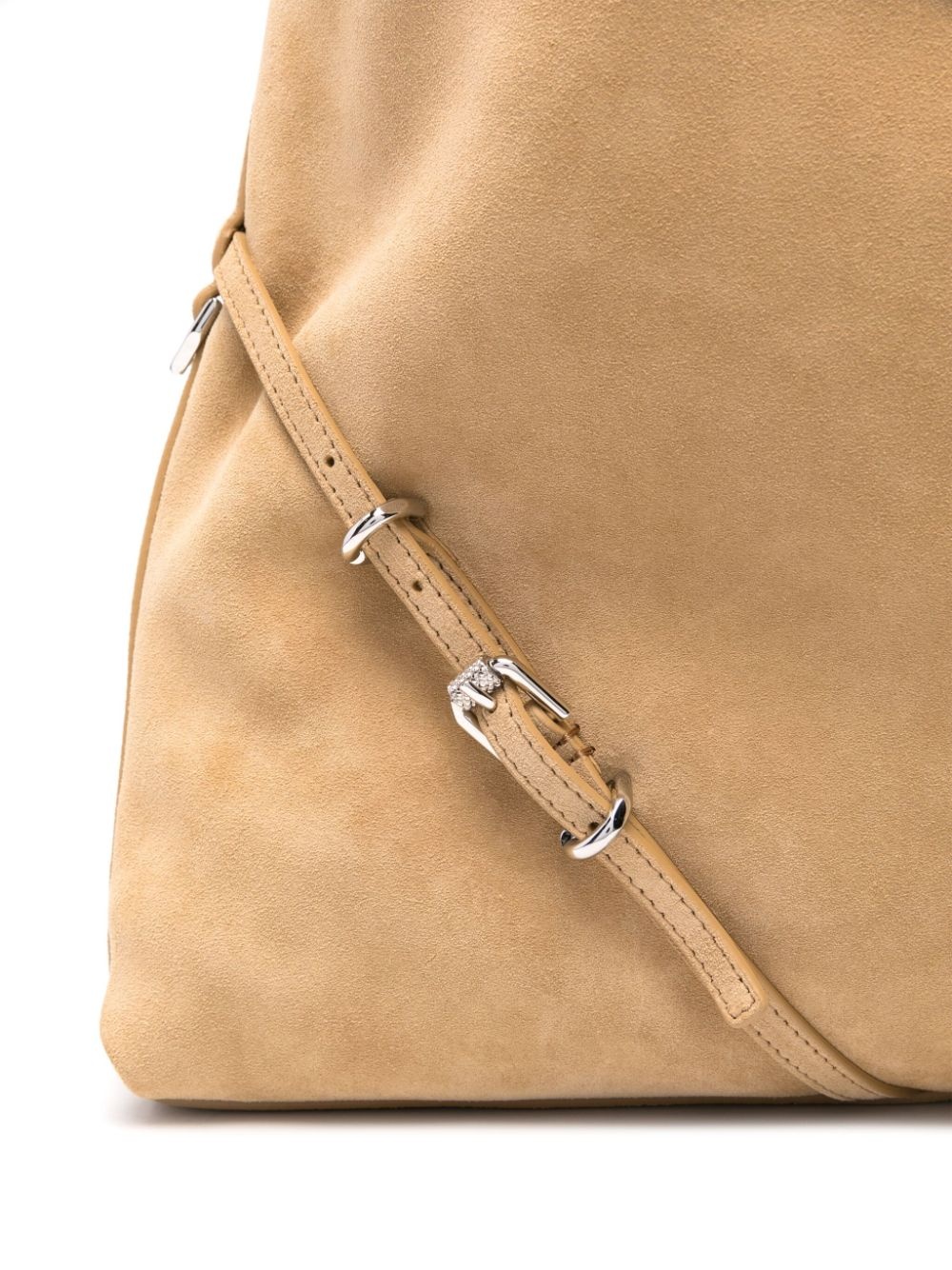 medium Voyou suede shoulder bag - 4