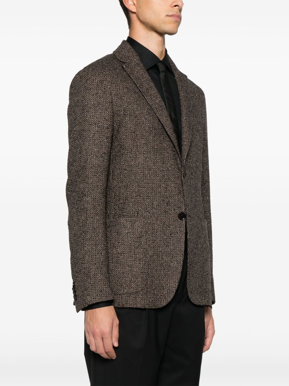 interwoven-design blazer - 3