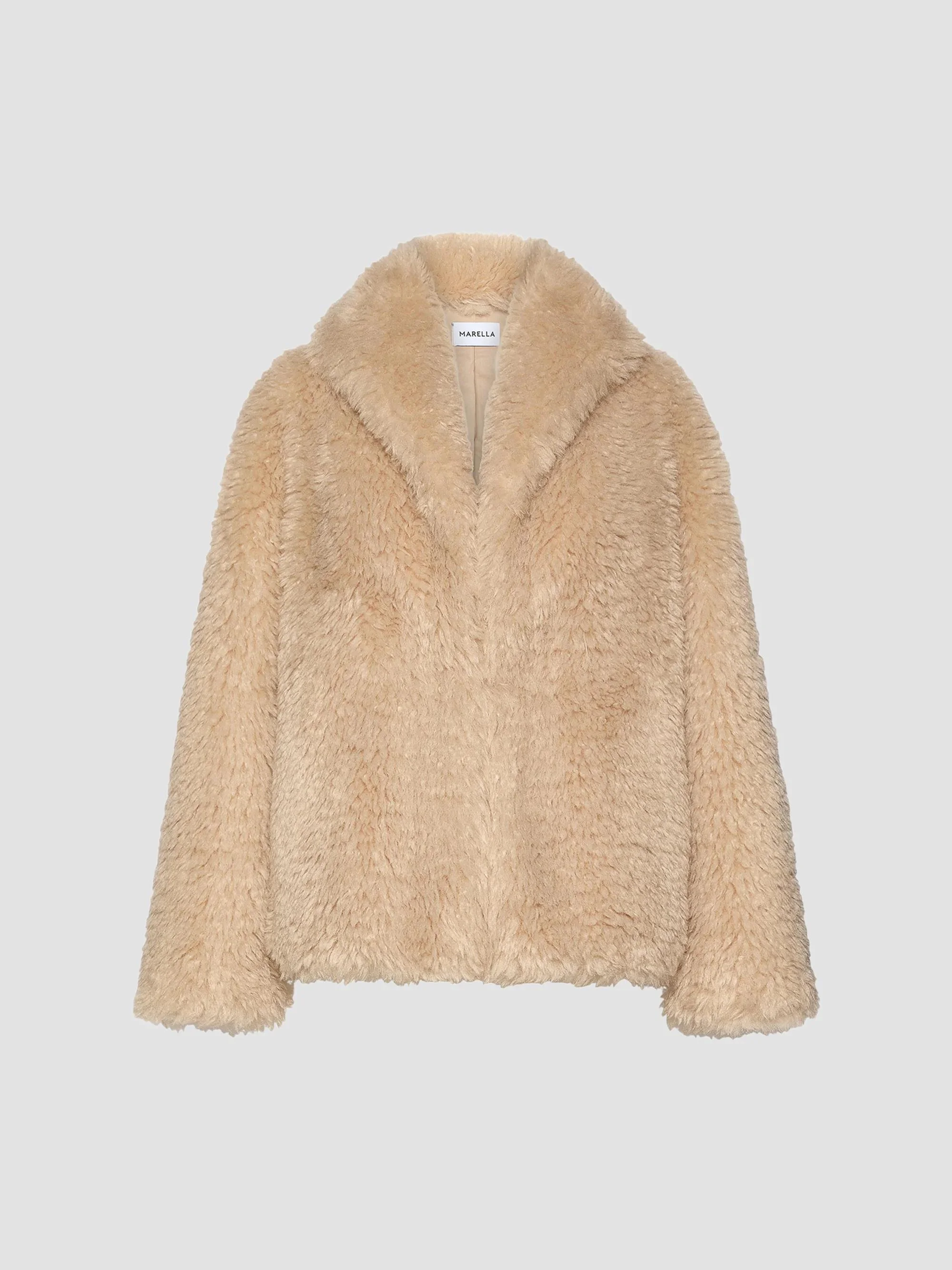 Women's Cocoon Coat - Sand - 1