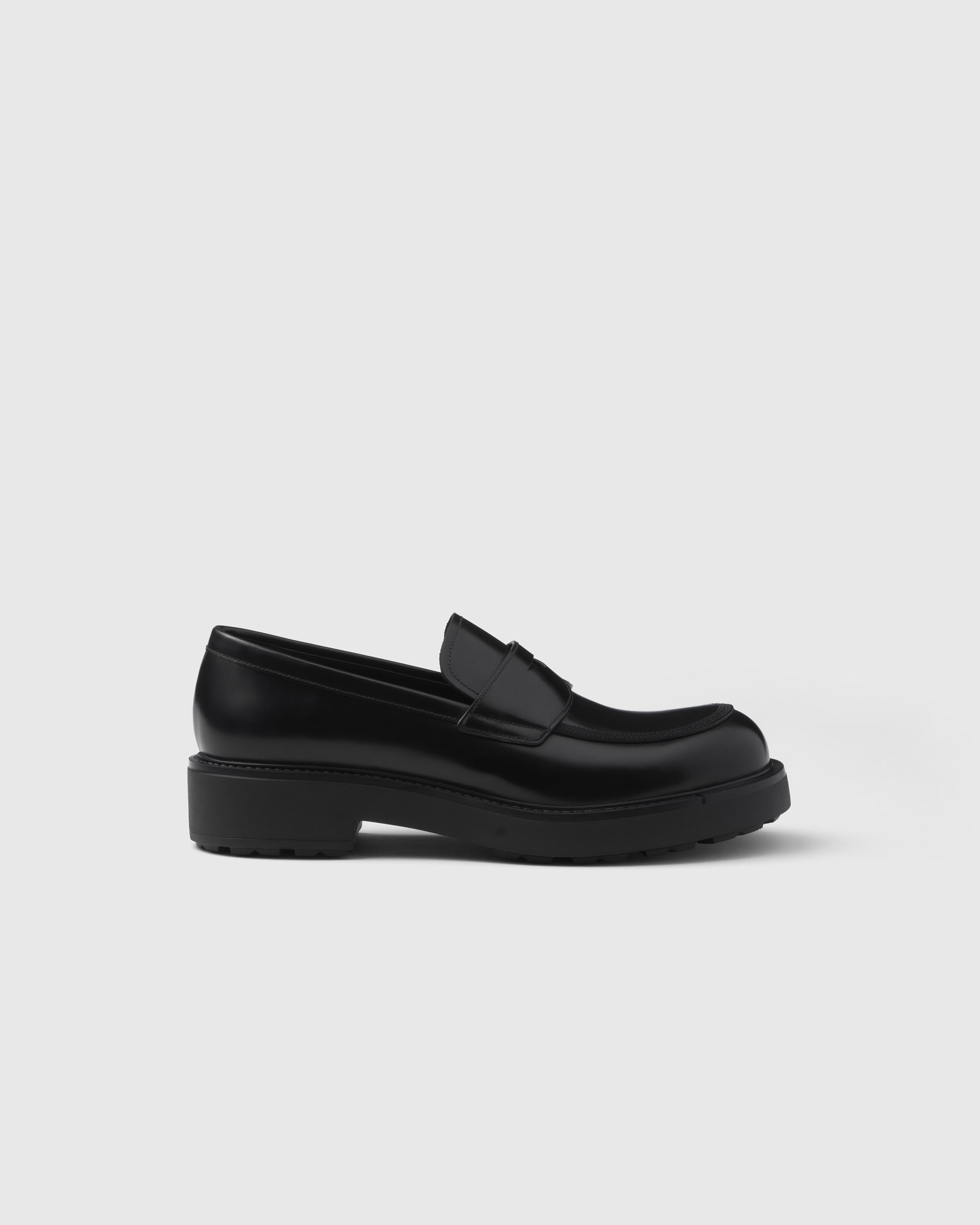 Brushed leather loafers - 2