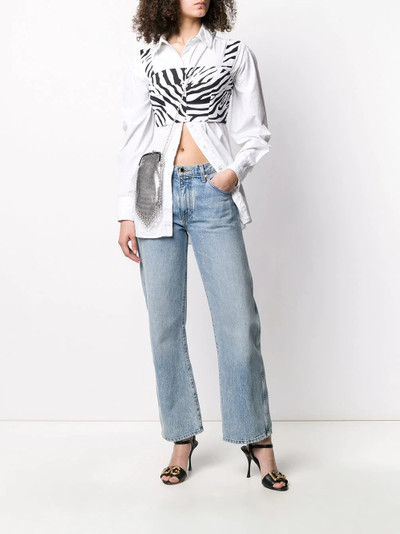 Dolce & Gabbana zebra print bustier top outlook