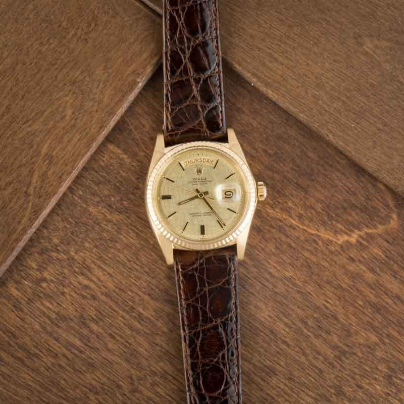 Rolex Day-Date Ref 1803 Champagne Linen Dial - 6
