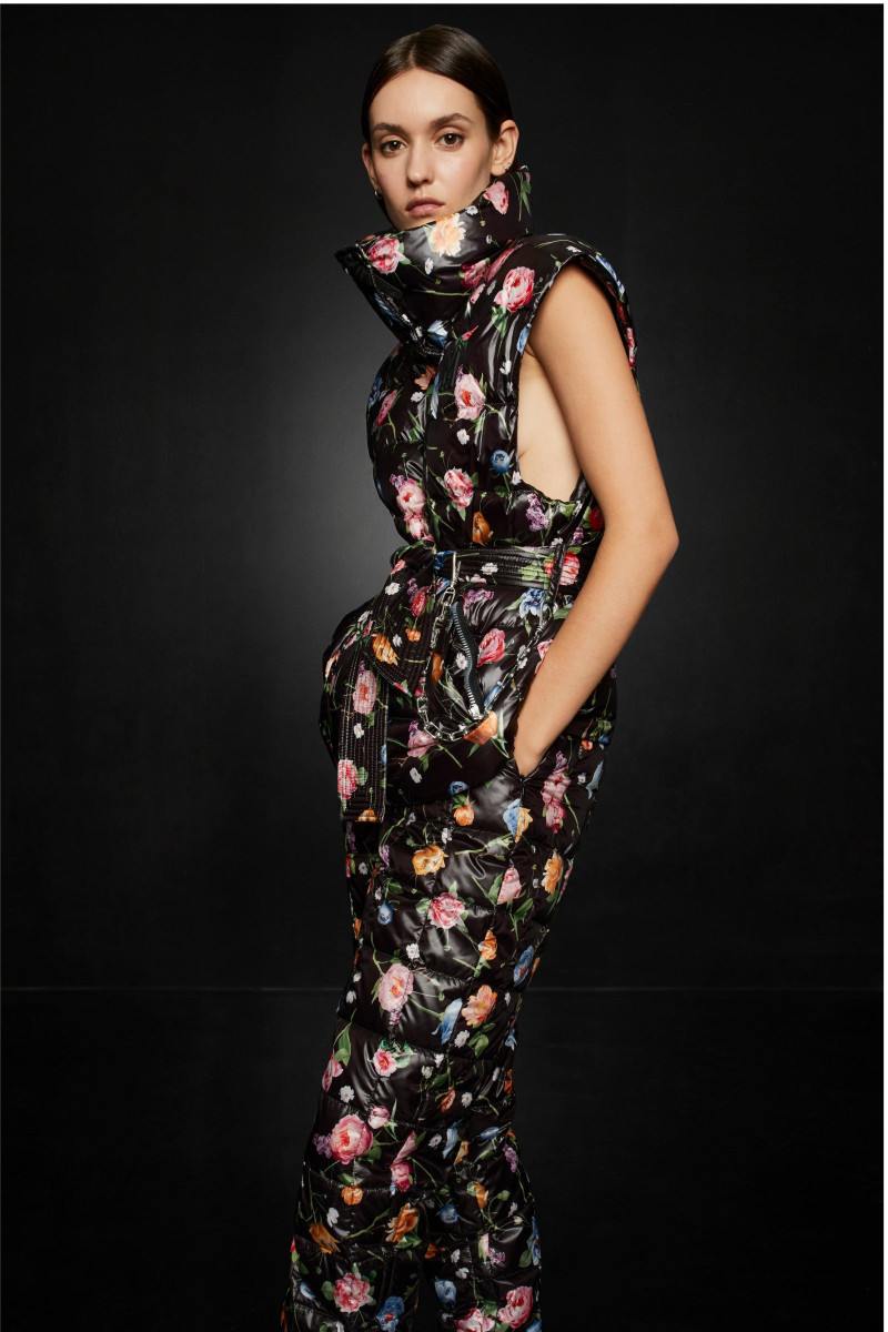 MACKAGE ZERINA duvet down floral vest with belt outlook