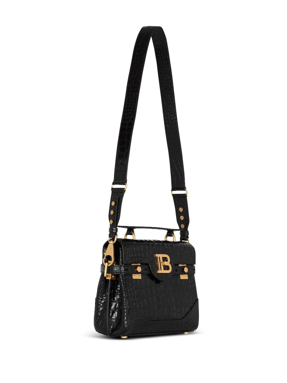 B-Buzz 23 crocodile-embossed tote bag - 7