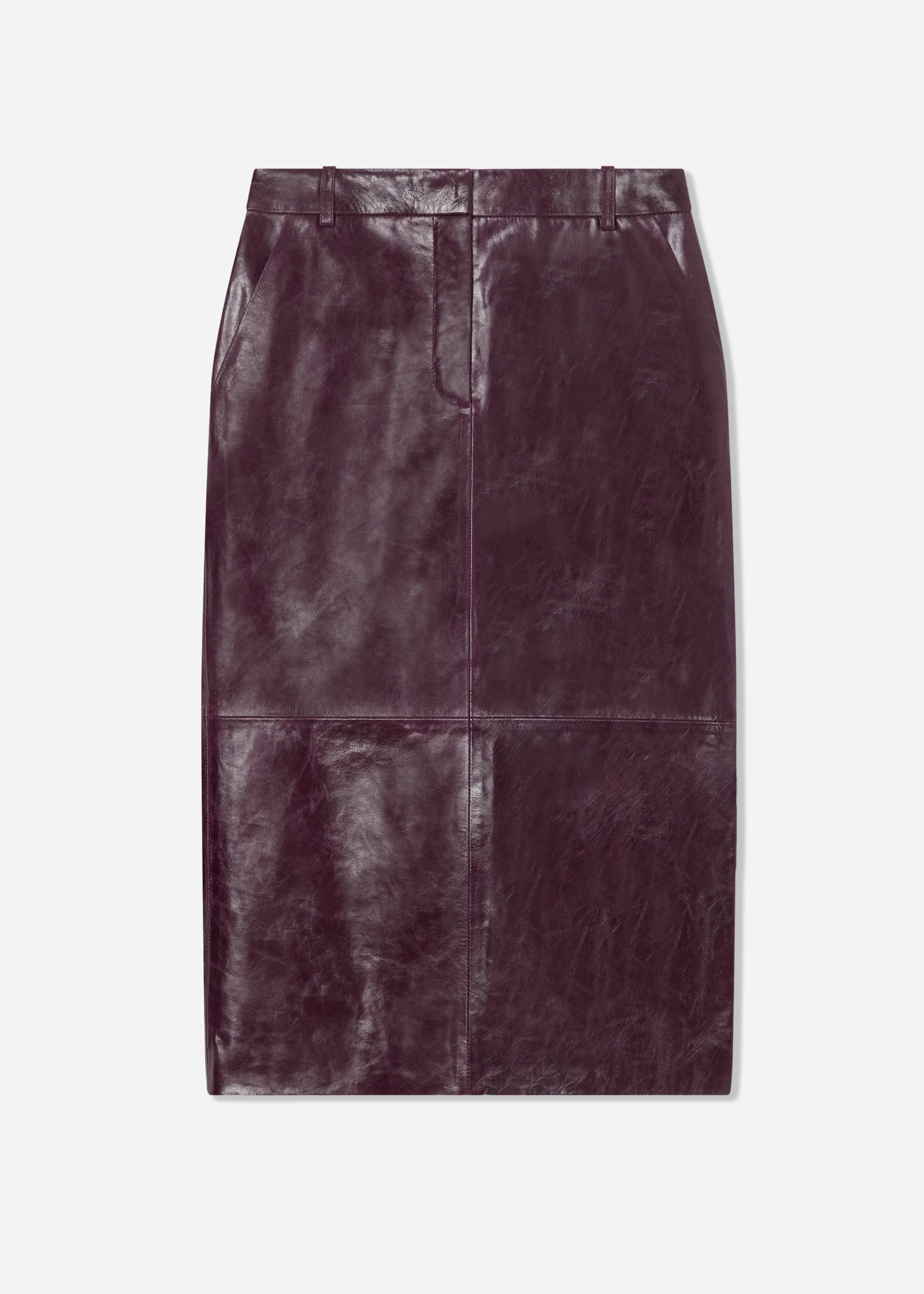 Tailored Pencil Skirt in Leather - 1