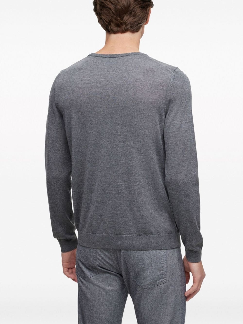crew-neck long-sleeve jumper - 4