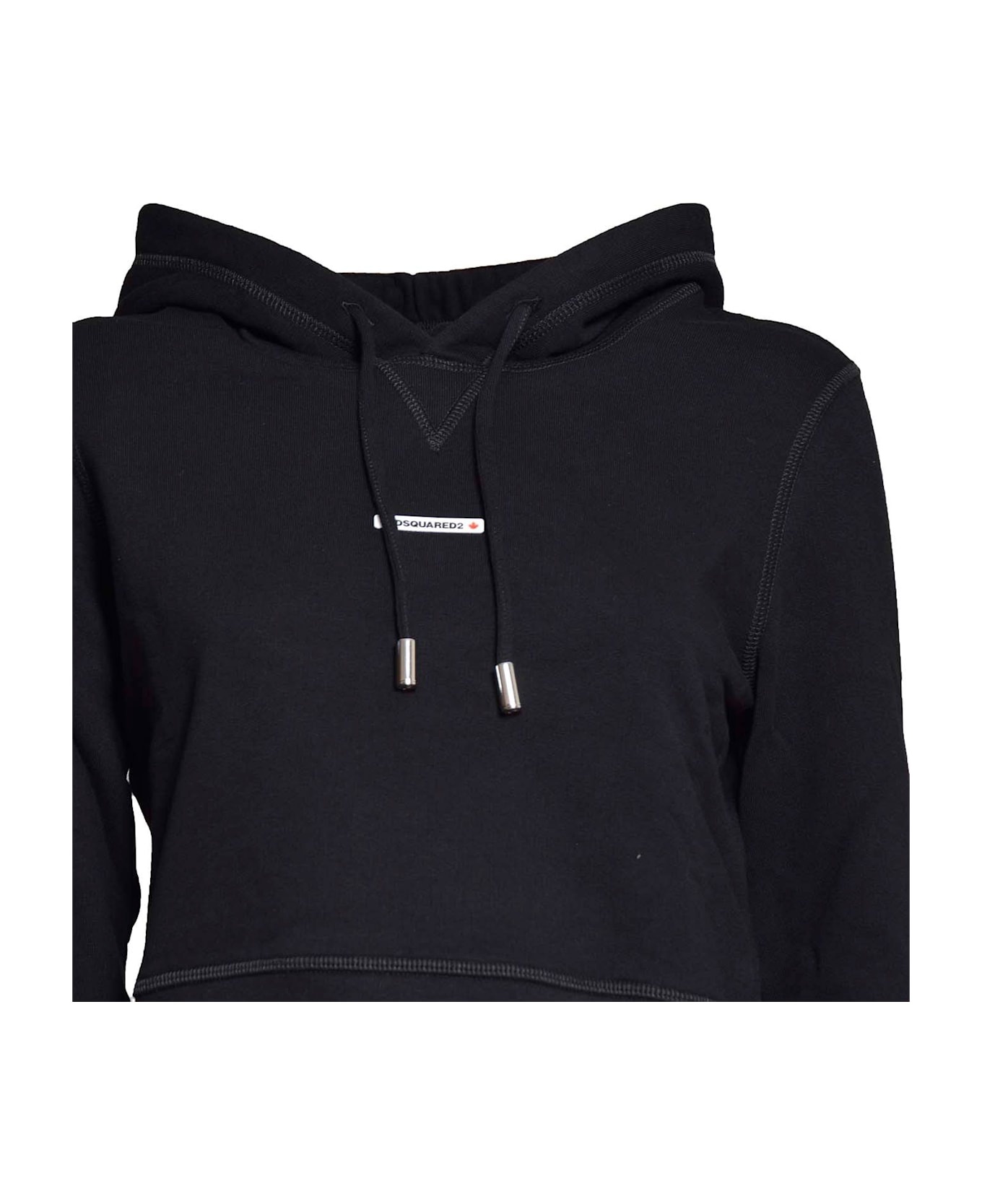 Logo Patch Drawstring Hoodie - 3