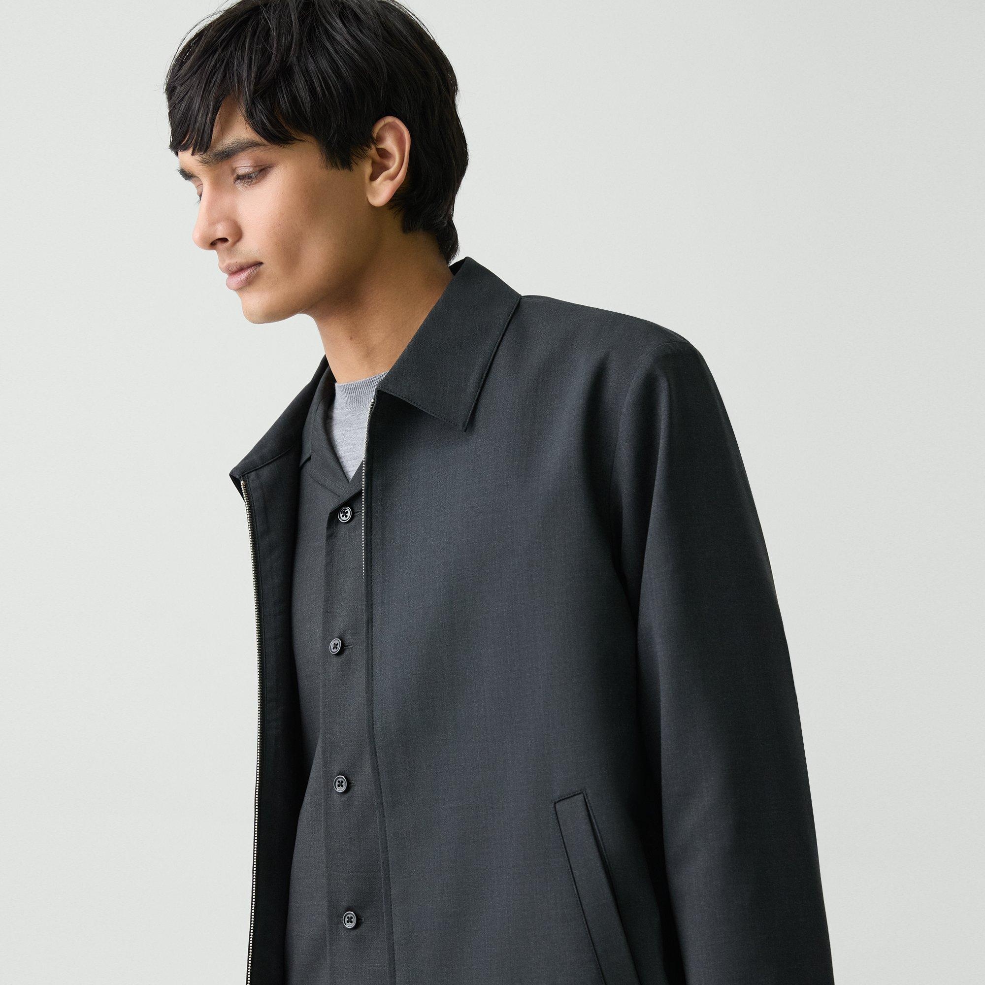 Hazelton Zip Jacket in Stretch Wool - 5