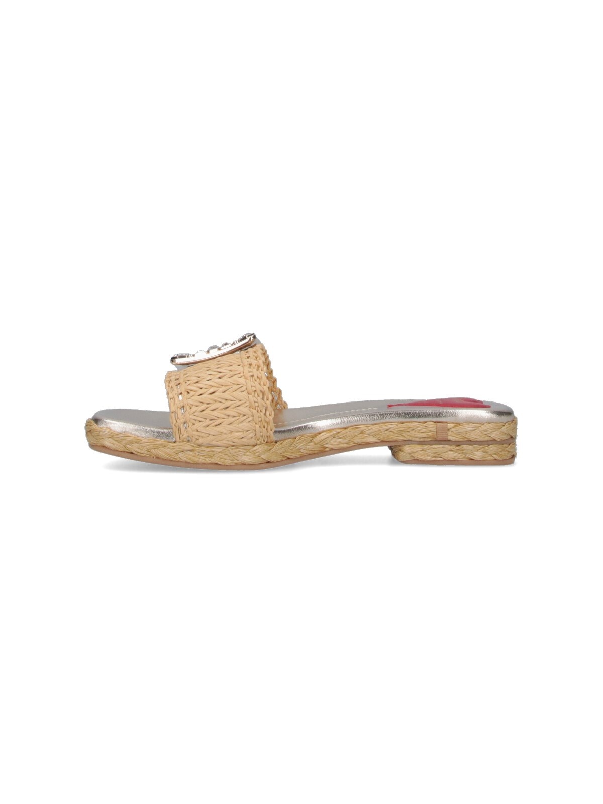 "STRASS BUCKLE" SLIDE SANDALS - 3